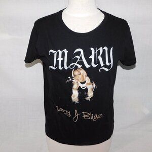 Mary J Blige Womens L Black Graphic T Shirt
